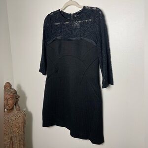 NWT The Kooples Illusion Lace Mini Dress Size 8 (The Kooples Size L)